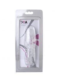 Прозрачная насадка с шишечками и шипами - 13,5 см. - Toyfa Basic - в Миассе купить с доставкой