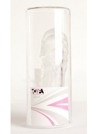 Прозрачная гелевая насадка с клиторальным отростком - 13 см. - Toyfa Basic - в Миассе купить с доставкой