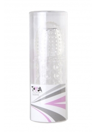 Прозрачная закрытая гелевая насадка - 13,5 см. - Toyfa Basic - в Миассе купить с доставкой