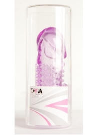 Фиолетовая насадка с коготком и шипами - 13 см. - Toyfa Basic - в Миассе купить с доставкой