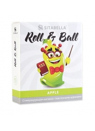 Стимулирующий презерватив-насадка Roll   Ball Apple - Sitabella - купить с доставкой в Миассе