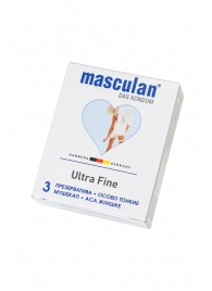 Ультратонкие презервативы Masculan Ultra Fine с обильной смазкой - 3 шт. - Masculan - купить с доставкой в Миассе