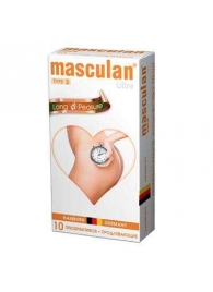 Розовые презервативы Masculan Ultra Long Pleasure с колечками, пупырышками и продлевающим эффектом - 10 шт. - Masculan - купить с доставкой в Миассе