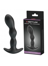Черный анальный стимулятор простаты с вибрацией Special Anal Massager - 14,5 см. - Baile - в Миассе купить с доставкой