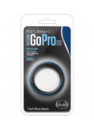 Черно-синее эрекционное кольцо Silicone Go Pro Cock Ring - Blush Novelties - в Миассе купить с доставкой