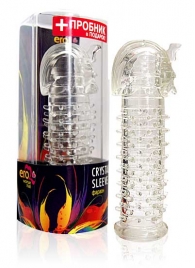 Закрытая прозрачная насадка на пенис Crystal Sleeve Faraon - 13,5 см. - Erowoman-Eroman - в Миассе купить с доставкой
