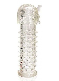 Закрытая прозрачная насадка на пенис Crystal Sleeve Faraon - 13,5 см. - Erowoman-Eroman - в Миассе купить с доставкой