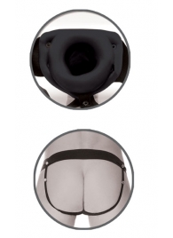 Черный полый страпон унисекс Hollow Strap-On - 14,5 см. - Pipedream - купить с доставкой в Миассе