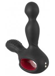 Черный вибромассажер простаты с нагревом и ротацией Prostate Plug - 14,5 см. - Orion - в Миассе купить с доставкой