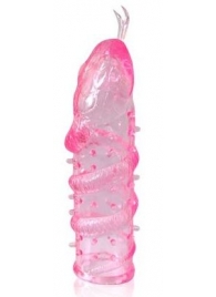 Закрытая рельефная насадка Crystal sleeve snakes в виде змеи с усиками - 14 см. - Erowoman-Eroman - в Миассе купить с доставкой