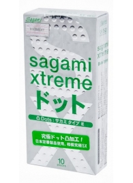 Презервативы Sagami Xtreme Type-E с точками - 10 шт. - Sagami - купить с доставкой в Миассе