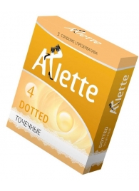 Презервативы Arlette Dotted с точечной текстурой - 3 шт. - Arlette - купить с доставкой в Миассе