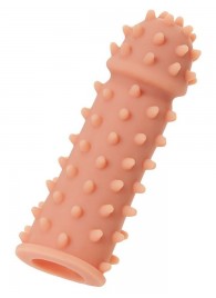 Телесная реалистичная насадка KOKOS Extreme Sleeve 03 с дополнительной стимуляцией - 12,7 см. - KOKOS - в Миассе купить с доставкой