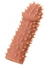 Телесная реалистичная насадка KOKOS Extreme Sleeve 07 с дополнительной стимуляцией - 12,7 см. - KOKOS - в Миассе купить с доставкой