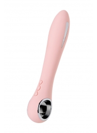 Розовый силиконовый вибратор с электростимуляцией GALVANI VIBE - 21 см. - ToyFa - купить с доставкой в Миассе