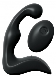 Черный вибромассажер простаты с пультом ДУ Control P-Spot Pro - Pipedream - в Миассе купить с доставкой
