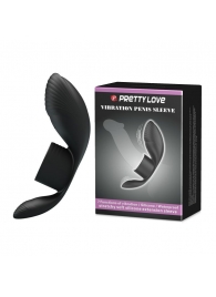 Черное кольцо на пенис с вибрацией Vibration Penis Sleeve - Baile - в Миассе купить с доставкой