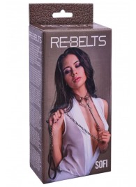 Коричневый поводок и чокер с кольцом Sofi - Rebelts - купить с доставкой в Миассе