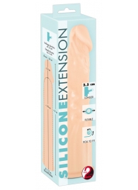 Телесная насадка-удлинитель Silicone Extension - 19 см. - Orion - в Миассе купить с доставкой