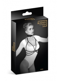 Черная упряжь на грудь Julia - Bijoux Pour Toi - купить с доставкой в Миассе