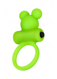 Зеленое виброкольцо на пенис A-Toys - A-toys - в Миассе купить с доставкой