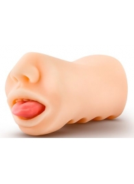 Телесный мастурбатор-ротик с язычком Oral Anne - Blush Novelties - в Миассе купить с доставкой