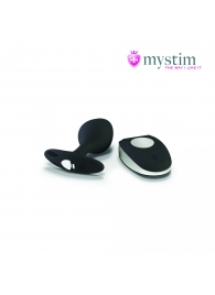 Черная пробка Mystim Rocking Vibe S с возможностью подключения к электростимулятору - 9,7 см. - MyStim - купить с доставкой в Миассе