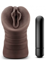 Коричневый мастурбатор-вагина Alexis - Blush Novelties - в Миассе купить с доставкой