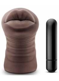 Коричневый мастурбатор-ротик Renee - Blush Novelties - в Миассе купить с доставкой