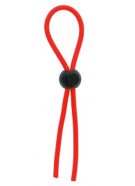 Красное эрекционное лассо с одной бусиной-утяжкой STRETCHY THIN LASSO - Dream Toys - в Миассе купить с доставкой