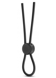 Черное силиконовое лассо на пенис SILICONE LOOP COCK RING - Blush Novelties - в Миассе купить с доставкой