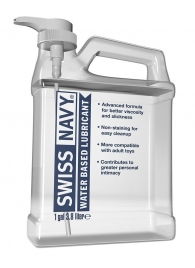 Канистра лубриканта Swiss Navy Water Based Lube на водной основе - 3,8 л. - Swiss navy - купить с доставкой в Миассе