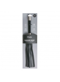 Черная плеть Easytoys Flogger With Metal Grip - 38 см. - Easy toys - купить с доставкой в Миассе