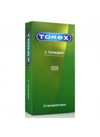 Текстурированные презервативы Torex  С точками  - 12 шт. - Torex - купить с доставкой в Миассе