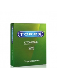 Текстурированные презервативы Torex  С точками  - 3 шт. - Torex - купить с доставкой в Миассе