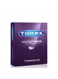Презервативы Torex  Ультратонкие  - 3 шт. - Torex - купить с доставкой в Миассе