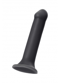 Черный фаллос на присоске Silicone Bendable Dildo XL - 20 см. - Strap-on-me - купить с доставкой в Миассе