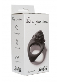 Черное эрекционное виброкольцо Pure Passion Sunset - Lola Games - в Миассе купить с доставкой