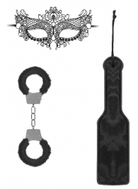 Черный игровой набор Introductory Bondage Kit №4 - Shots Media BV - купить с доставкой в Миассе