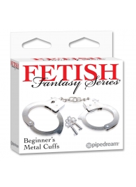 Металлические наручники Beginner s Metal Cuffs - Pipedream - купить с доставкой в Миассе