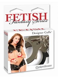 Металлические серебристые наручники Designer Metal Handcuffs - Pipedream - купить с доставкой в Миассе