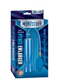 Синяя вакуумная помпа MENZSTUFF PENIS ENLARGER - Dream Toys - в Миассе купить с доставкой