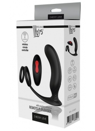 Черный массажер простаты REMOTE P-PLEASER - Dream Toys - в Миассе купить с доставкой