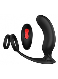 Черный массажер простаты REMOTE P-PLEASER - Dream Toys - в Миассе купить с доставкой