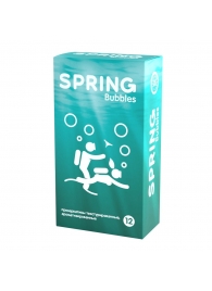 Презервативы SPRING BUBBLES с пупырышками - 12 шт. - SPRING - купить с доставкой в Миассе