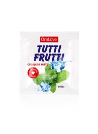Пробник гель-смазки Tutti-frutti со вкусом мяты - 4 гр. - Биоритм - купить с доставкой в Миассе