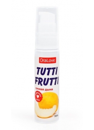 Гель-смазка Tutti-frutti со вкусом сочной дыни - 30 гр. - Биоритм - купить с доставкой в Миассе