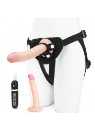 Регулируемые трусики с 2 насадками - 16 и 15 см. - Lux Fetish - купить с доставкой в Миассе
