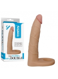 Телесная насадка-фаллоимитатор для двойного проникновения - 17 см. - Lovetoy - купить с доставкой в Миассе