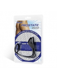Стимулятор простаты с фиксацией эрекционным кольцом Prostate Gear - BlueLine - в Миассе купить с доставкой